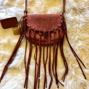 Free People Cross Body Fringe Purse